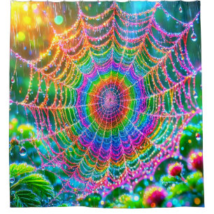 Spider Web Duschvorhang