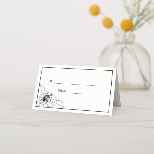 Spider Web-Escort-Card-Platzkarte Platzkarte (Rückseite)