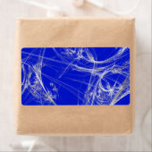 Spider Web Fraktal Background Shipping Label (Insitu)