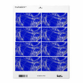 Spider Web Fraktal Background Shipping Label (Vorne)