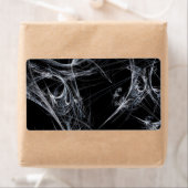 Spider Web Fraktal Background Shipping Label (Insitu)