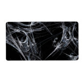 Spider Web Fraktal Background Shipping Label (Vorne)