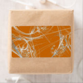 Spider Web Fraktal Background Shipping Label (Insitu)