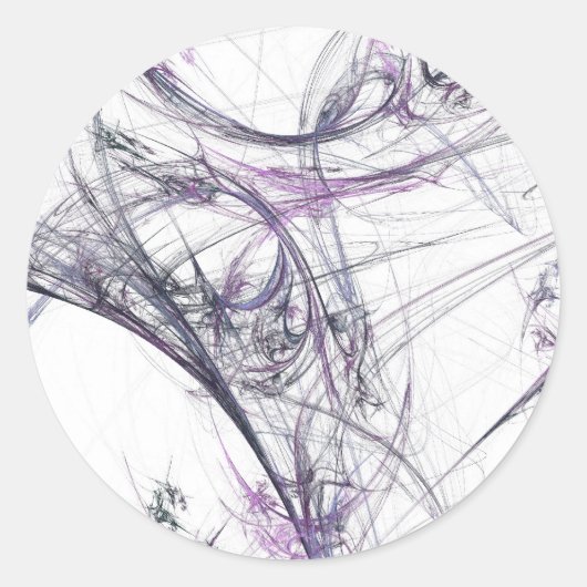 Spider Web Fraktal BackgroundRound-Aufkleber Runder Aufkleber (Vorderseite)