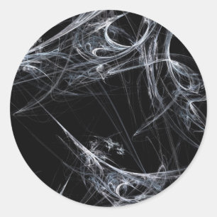 Spider Web Fraktal BackgroundRound-Aufkleber Runder Aufkleber
