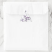 Spider Web Fraktal BackgroundTriangle Sticker (Tasche)
