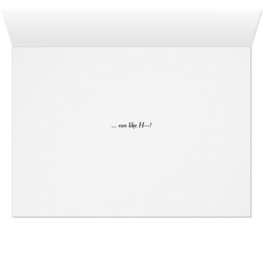 Spider Web Halloween Card (Innenansicht Horizontal (Unten))