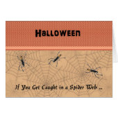 Spider Web Halloween Card (Vorderseite (Horizontal))