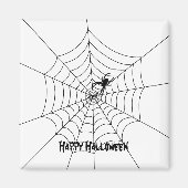 Spider Web Halloween Magnet (Vorne)