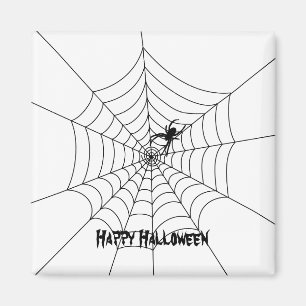 Spider Web Halloween Magnet