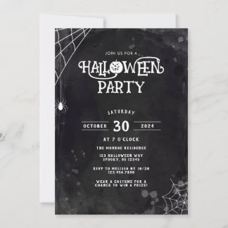 Spider Web Halloween-Party Einladung