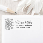 Spider Web Halloween-Rücksendeadresse (Insitu)