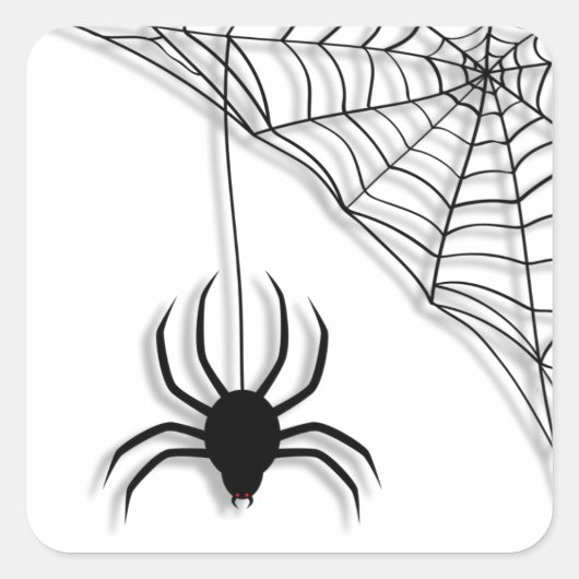 Spider Web Halloween Stickers (Vorderseite)