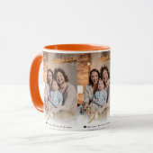 Spider web Hand Lettered Boo Halloween Foto Tasse (Vorderseite Links)