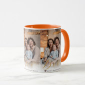 Spider web Hand Lettered Boo Halloween Foto Tasse (VorderseiteRechts)