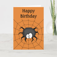 Spider, Web, Happy Birthday