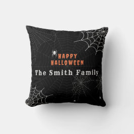 Spider Web Happy Halloween Familie Personalisiert Kissen
