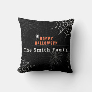 Spider Web Happy Halloween Familie Personalisiert Kissen
