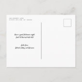 Spider Web Happy Halloween Foto Card Ankündigungspostkarte (Rückseite)