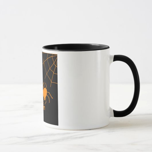 Spider Web Happy Halloween Tasse (Rechts)
