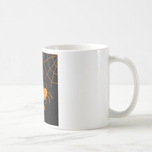 Spider Web Happy Halloween Tasse (Rechts)