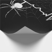 Spider Web Heartbeat Cobweb Spider Gift Geschenkpapier (Ecke)
