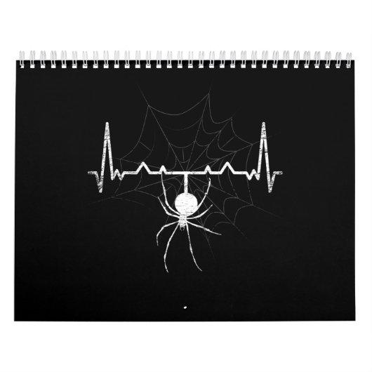 Spider Web Heartbeat Cobweb Spider Gift Kalender (Titelbild)