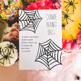 Spider Web Illustration-Halloween-Party ausblenden Einladung