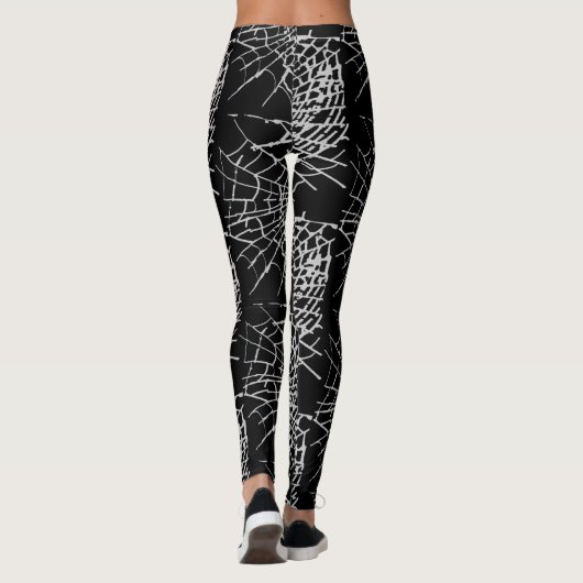 Spider Web Leggings - Gothic Halloween Cobweb (Rückseite)