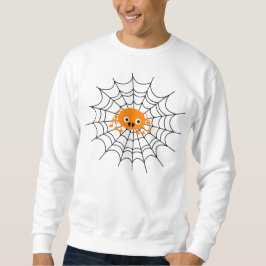 Spider Web mit Spider Halloween Sweatshirt