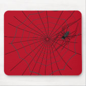 Spider Web Mousepad, Dunkelrot Mousepad (Vorne)