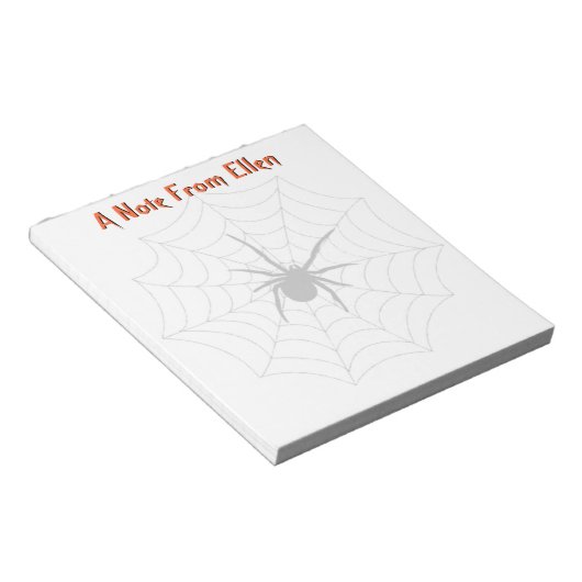 Spider Web Notizblock (angewinkelt)