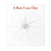 Spider Web Notizblock (Vorderseite)