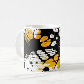Spider Web Orange und Black Halloween Tasse (Vorderseite Links)