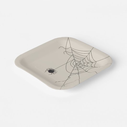 spider web pappteller (Gewinkelt)