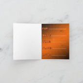 Spider Web Party Einladung Card (Innenseite)