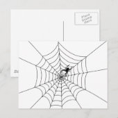 Spider Web Postcard Postkarte (Vorne/Hinten)