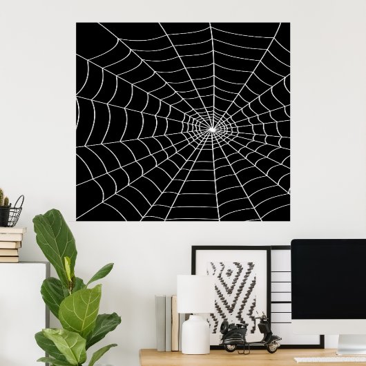 Spider Web Poster (Heimbüro)