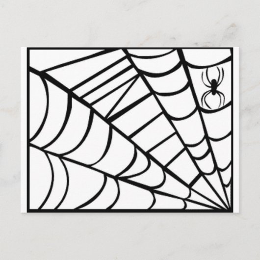Spider Web Postkarte (Vorderseite)
