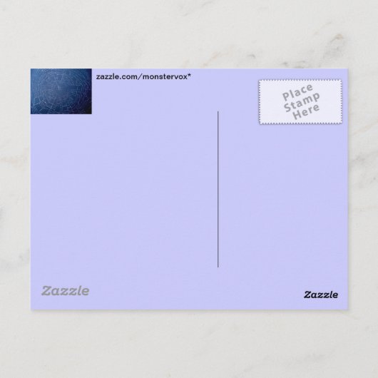 Spider Web Postkarte (Rückseite)