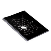 Spider Web Pregnancy Ankündigung Halloween Notizblock (Rechte Seite)