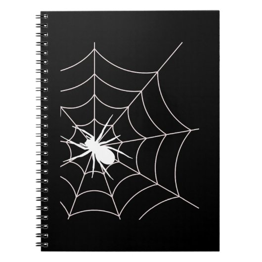 Spider Web Pregnancy Ankündigung Halloween Notizblock (Vorderseite)