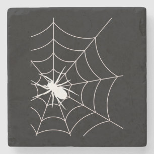 Spider Web Pregnancy Ankündigung Halloween Steinuntersetzer