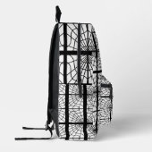 Spider Web Print Backpack In Black and White Bedruckter Rucksack (Links)