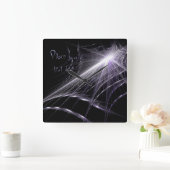 Spider Web Quadratische Wanduhr (Zuhause)