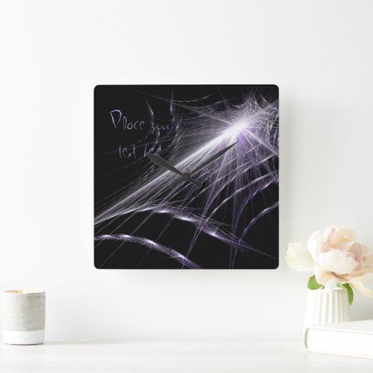 Spider Web Quadratische Wanduhr (Zuhause)