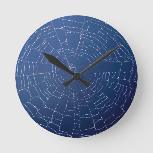 Spider Web Runde Wanduhr (Vorderseite)
