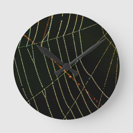 Spider Web Runde Wanduhr (Vorderseite)