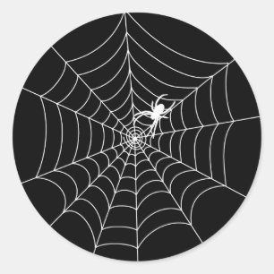 Spider Web Runder Aufkleber
