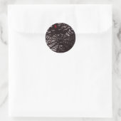 Spider Web Runder Aufkleber (Tasche)